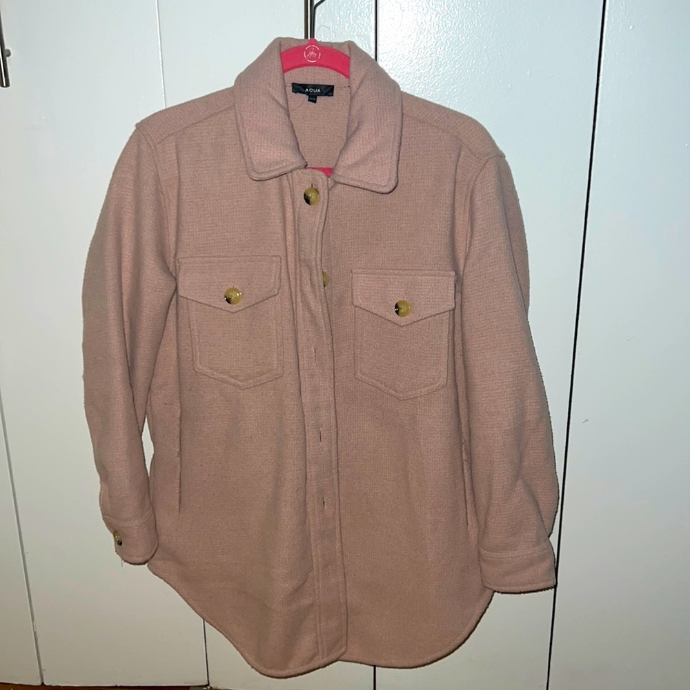 Pink Aqua Shacket, XS